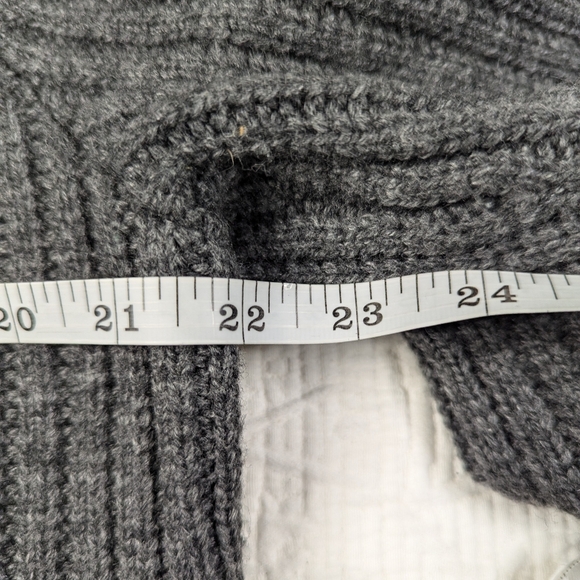Eddie‎ Bauer Fisherman Sweater Grey Wool Blend Men's L - Picture 7 of 13